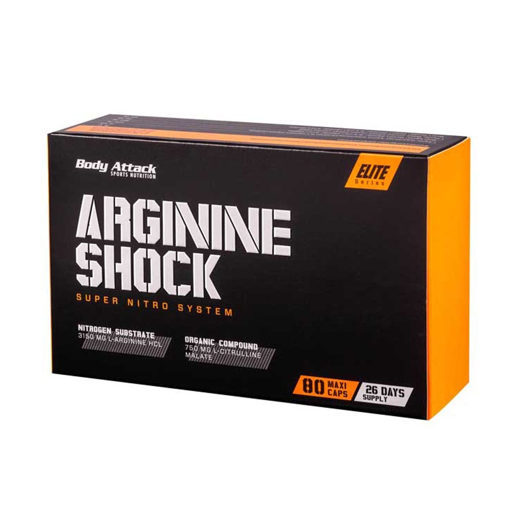BODY ATTACK ARGININE SHOCK, 80 capsules