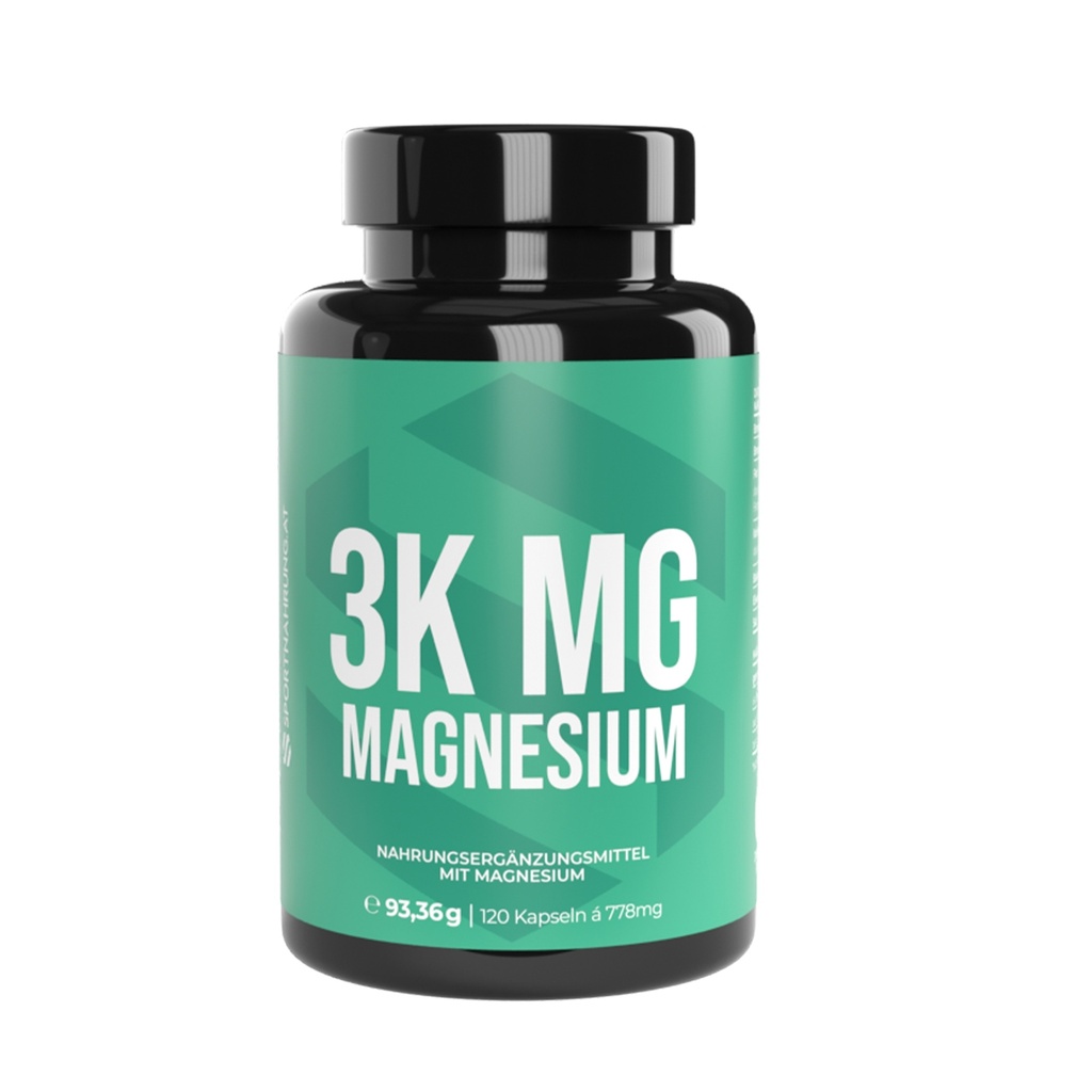 SPORTNAHRUNG 3K MG MAGNESIUM, 120 capsules