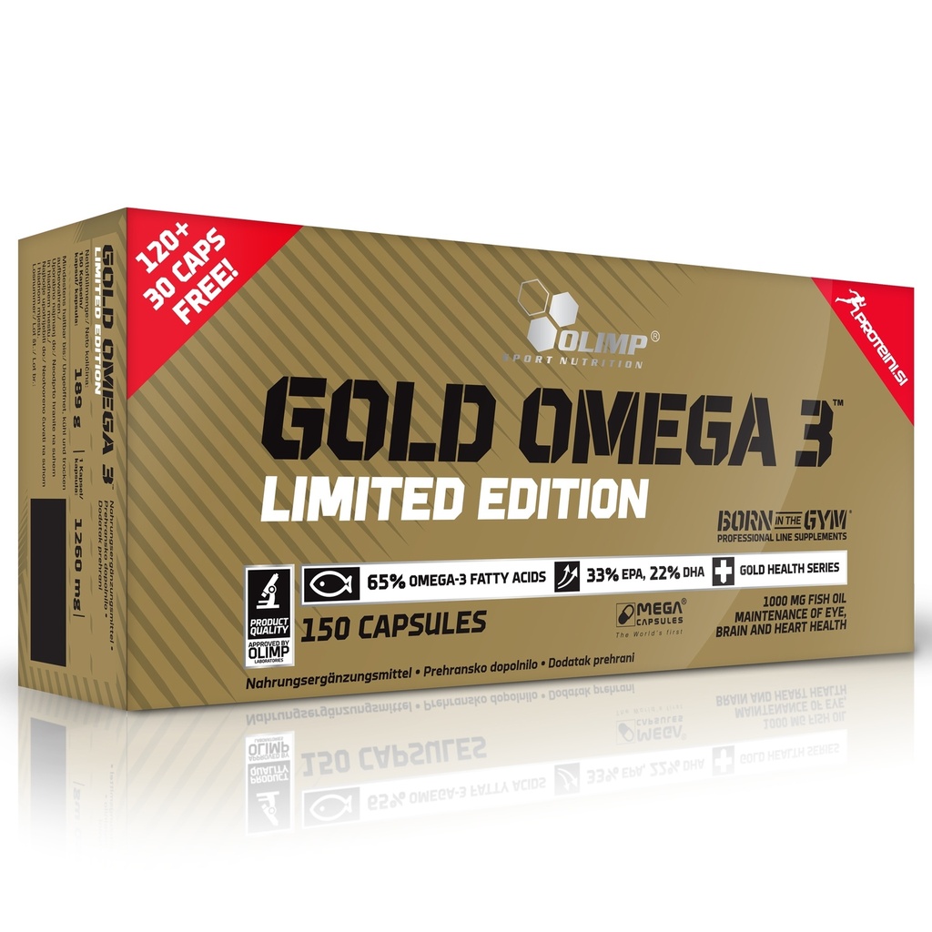 OLIMP GOLD OMEGA 3 LE, 120 + 30 kapseln