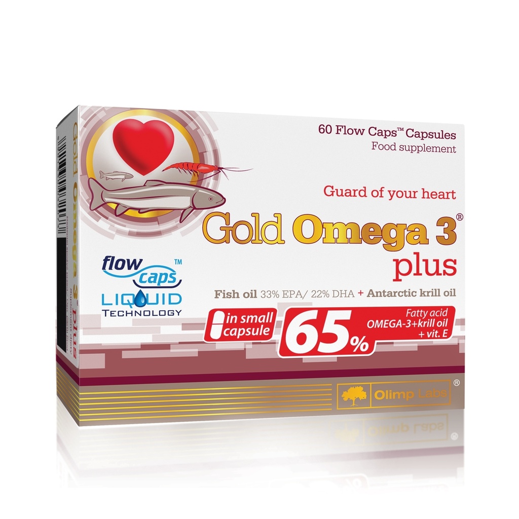 OLIMP GOLD OMEGA 3 PLUS with krill oil, 60 caps
