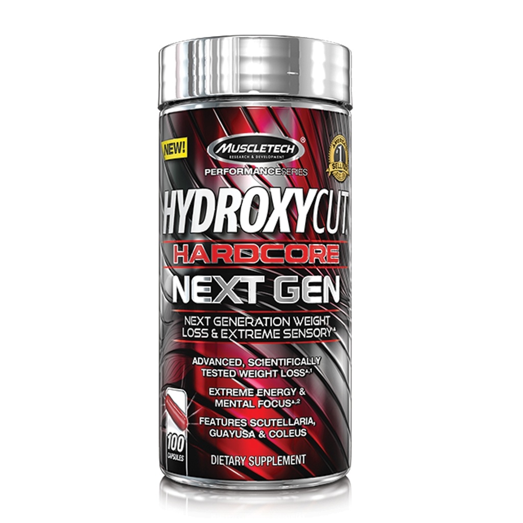 MUSCLETECH HYDROXYCUT HARDCORE NEXT GEN, 100 kapseln