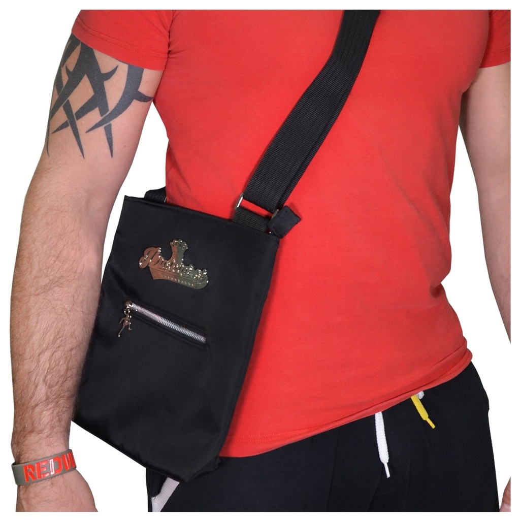 PROTEINI.SI BORSA A TRACOLLA, nera