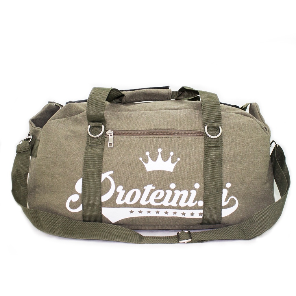 PROTEINI.SI BORSA DA ALLENAMENTO, VERDE MILITARE