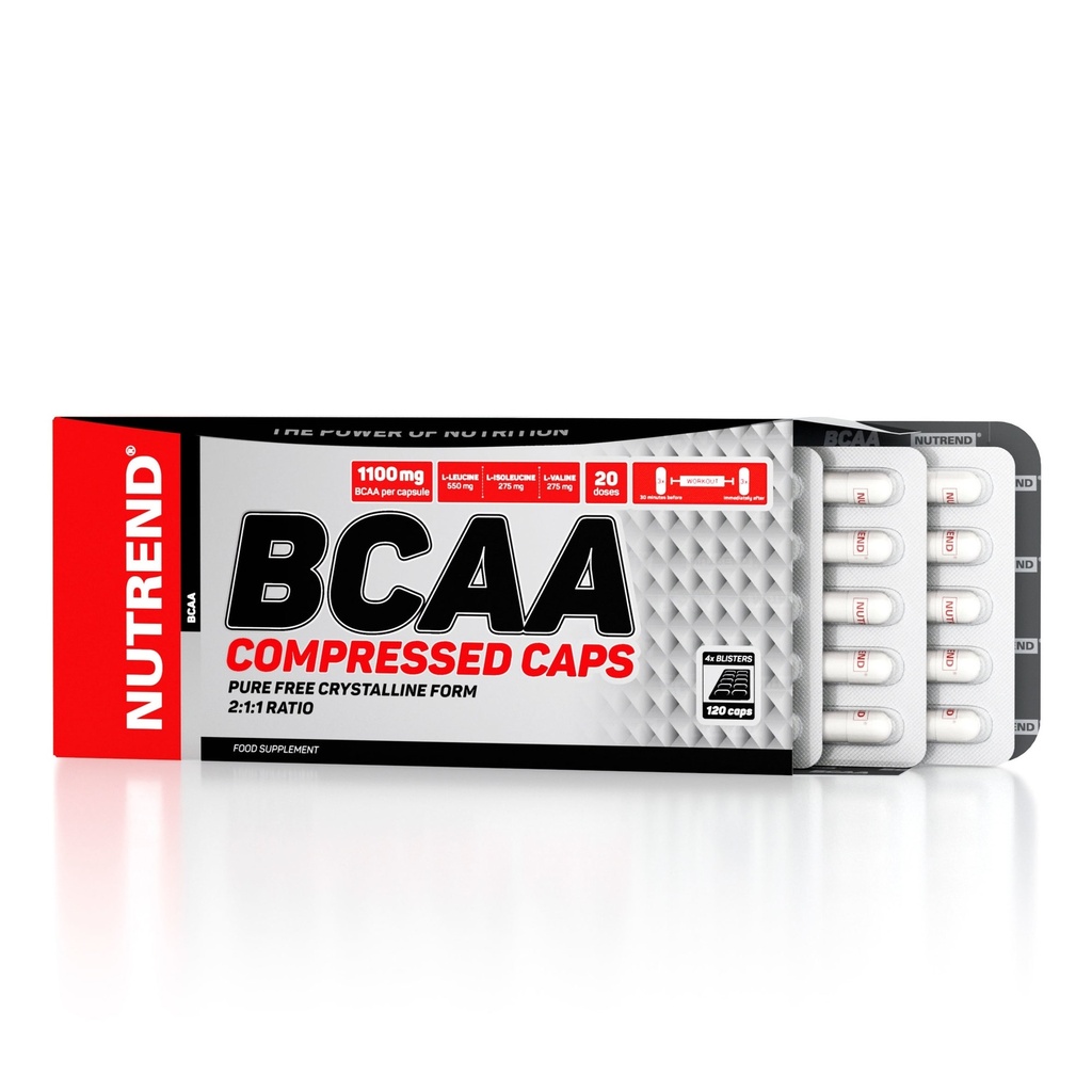 NUTREND BCAA COMPRESSED CAPS, 120 caps