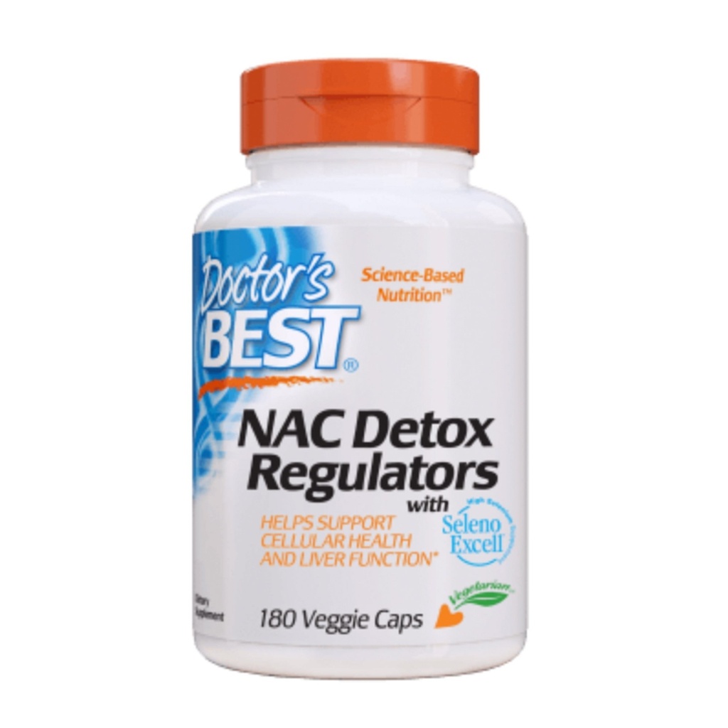 DR.'S BEST NAC DETOX REGULATORS, 180 veg. kapsula