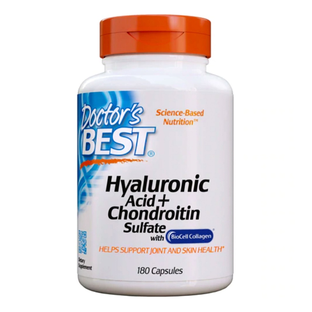 DR.'S BEST HYALURONIC ACID + CHONDROITIN SULFATE, 180 capsule