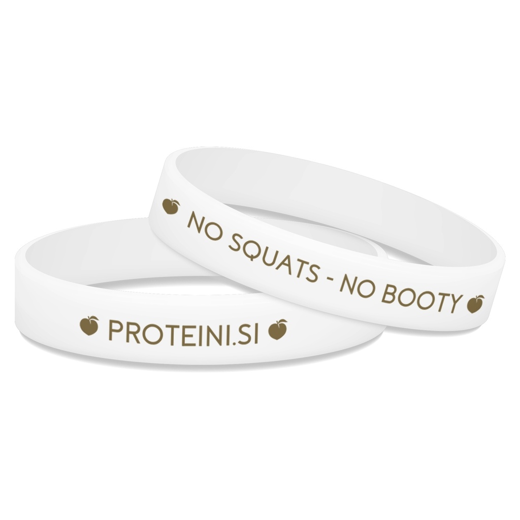 PROTEINI.SI BRACCIALE "NO SQUATS - NO BOOTY"