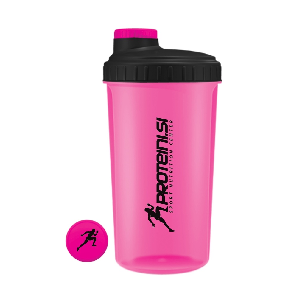 PROTEINI.SI SHAKER PINK-SCHWARZ, 700ml