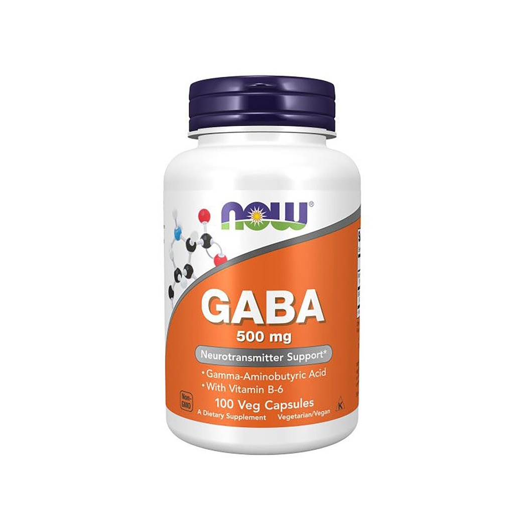 NOW GABA 500mg, 100 veg. kapsula