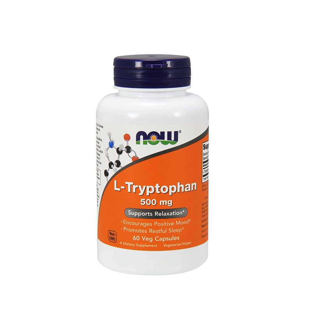 NOW L-TRYPTOPHAN, 60 veg. kapsul