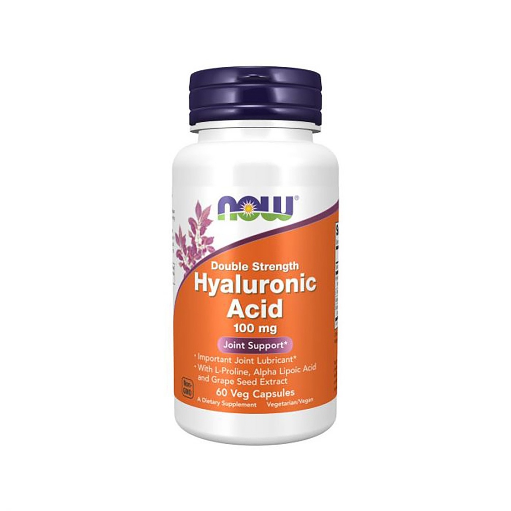 NOW HYALURONIC ACID, 60 capsule veg.