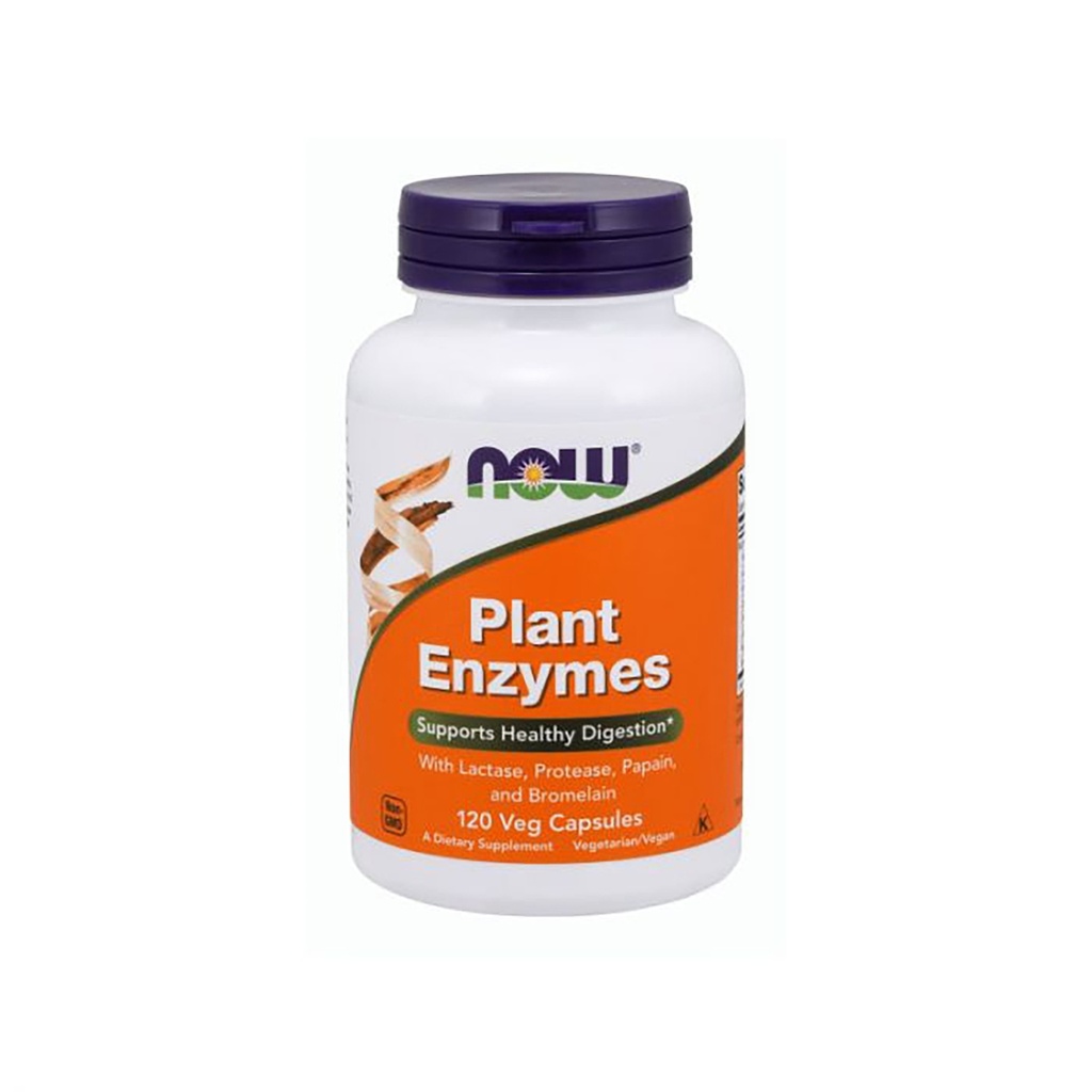 NOW PLANT ENZYMES, 120 veg. kapsula