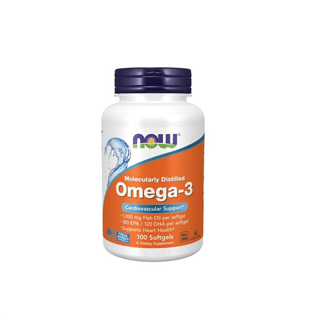 NOW OMEGA-3, 100 softgels