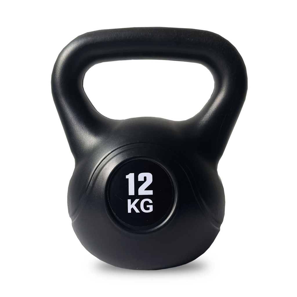 PROTEINI.SI PESO A SFERA (KETTLEBELL) - NERO, 12kg
